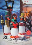 Вязаные новогодние игрушки спицами - пингвины
